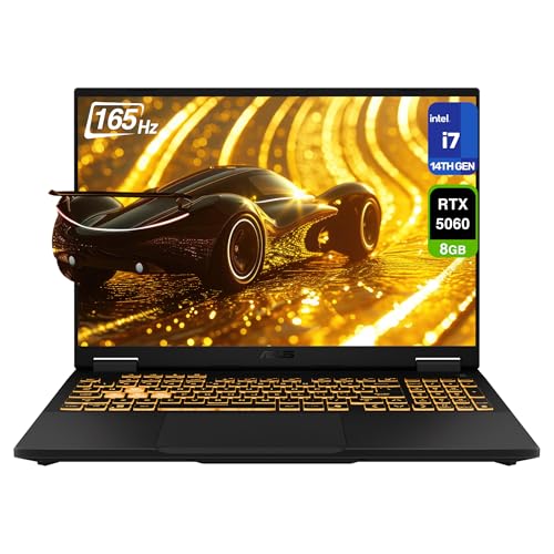 Image of ASUS TUF F16 Gaming Laptop, Intel i7-14650HX, 32 GB DDR5 RAM, 2 TB PCIe SSD, 16'' FHD+ (1920x1200) 165Hz Display, Nvidia G-Force RTX 5060, RGB Backlit Keyboard, W11 Home, Jaeger Grey
