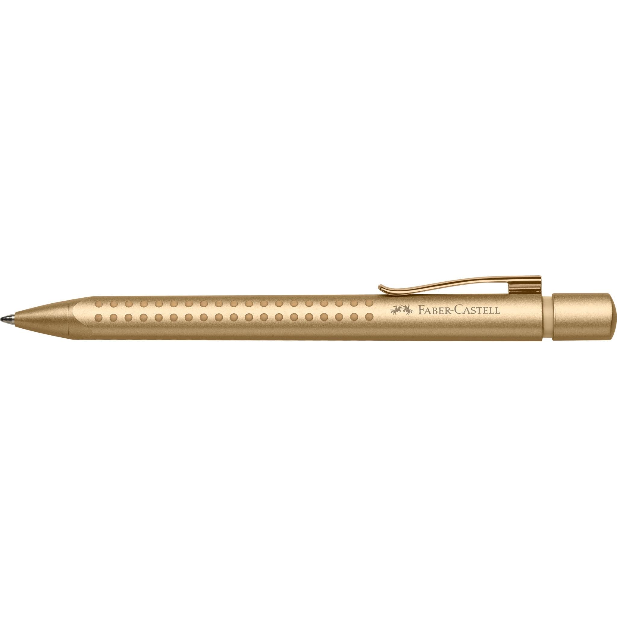 Faber-Castell 201625 Grip Edition Coffret cadeau avec stylo à bille et stylo à bille avec grande mine XB Doré