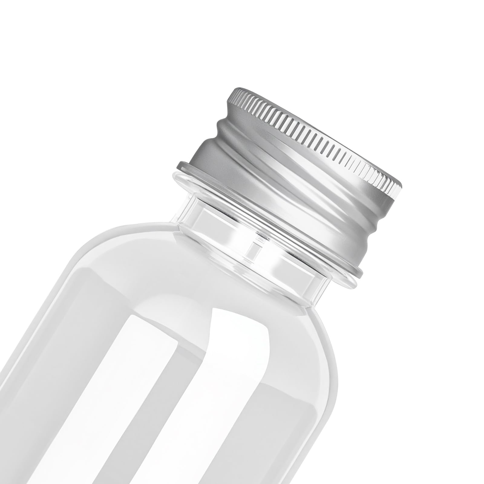 MOUYAT Lot de 18 bouteilles de jus de 500 ml en plastique résistant à la chaleur avec couvercles, bouteilles vides pour jus, lait, smoothie, boissons