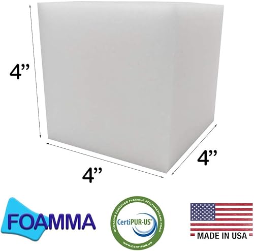 Miniatura 2 de Foamma - Cubos de espuma blanca para hoyos (4 x 4 x 4 x 4 pulgadas, para gimnasia, cursos de freerunning y Parkour, parques de monopatín, BMX,