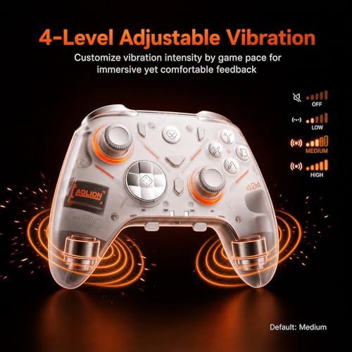 Image of Aolion gaming K20 TMR Wireless Controller for Switch 2 /Switch /PC with Dock