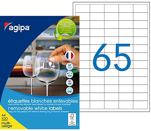Étiquettes multi usage Agipa pour classer vos dossiers de bureau