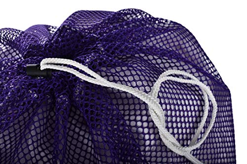 Commercial Mesh Laundry Bag - Sturdy Mesh Material With Drawstring Closure. Ideal Machine Washable Mesh Laundry Bag For Factories, College, Dorm And Apartment Dwellers. (24" X 36" | Purple) #TOP2