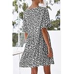 nclook-Womens-Summer-Casual-Dress-Sweet-Cute-V-Neck-Mini-Dress-with-Pocket-Short-Sleevele-Ruffle-Dress