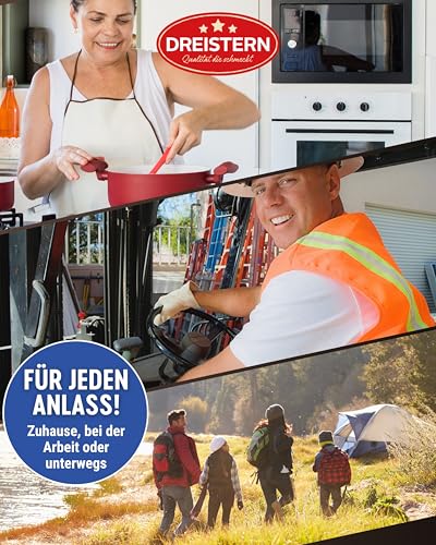 DREISTERN Fleischbällchen 400g I Mit Gemüse & Kartoffeln I Herzhaftes Fertiggericht in recyclebarer Konservendose I Lange Haltbarkeit dank natürlicher Konservierung I Hausmacher Qualität