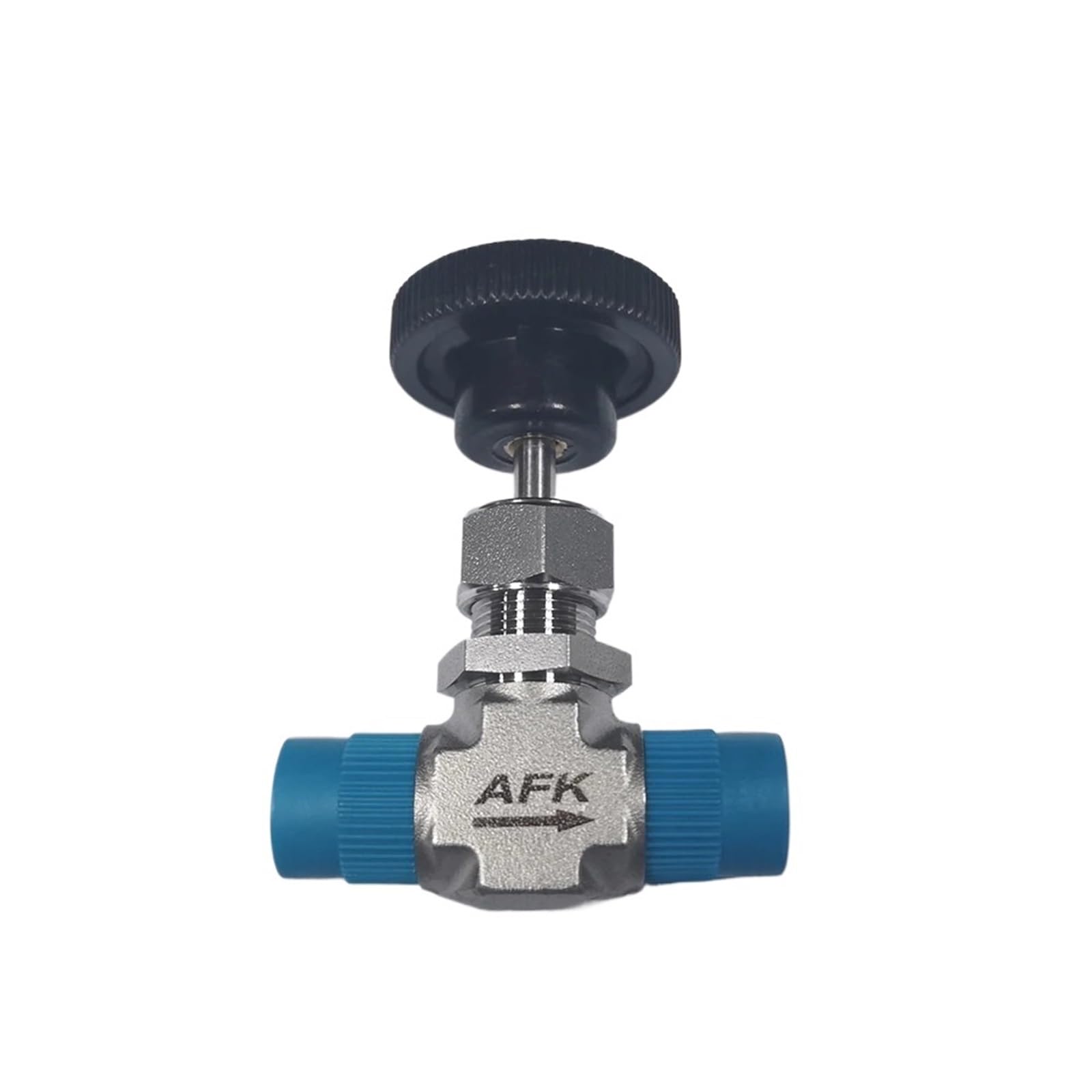 1 Uds 1/8 1/4 3/8 1/2 macho NPT BSPP válvula de aguja de Gas de 2 vías válvula de aguja de alta ajustable acero inoxidable 316 3000psi(1/8",BSPP)