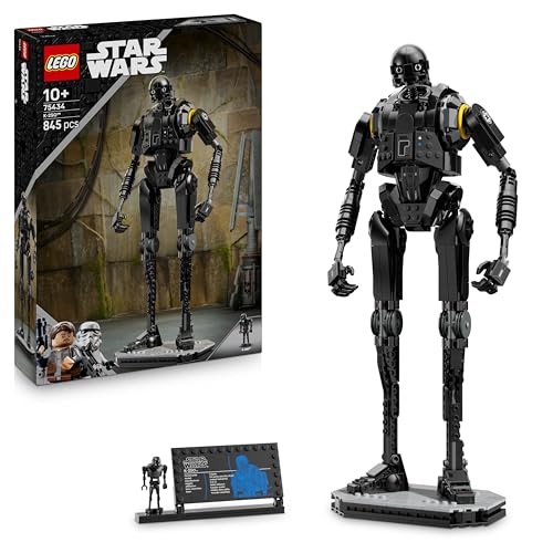 LEGO Star Wars 75434 Sicherheitsdroide K-2SO Spielzeug - Figur zum Bauen & Ausstellen, Sammler-Modell mit Infotafel – Geschenk für Jungen, Mädchen ab 10 Jahre und Erwachsene Andor-Fans