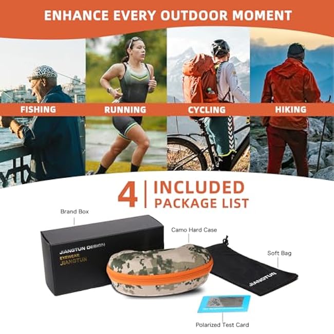 Camo Polarized Wrap-around Sport Sunglasses for Men Women UV400 Driving Fishing Hunting Sun Glasses