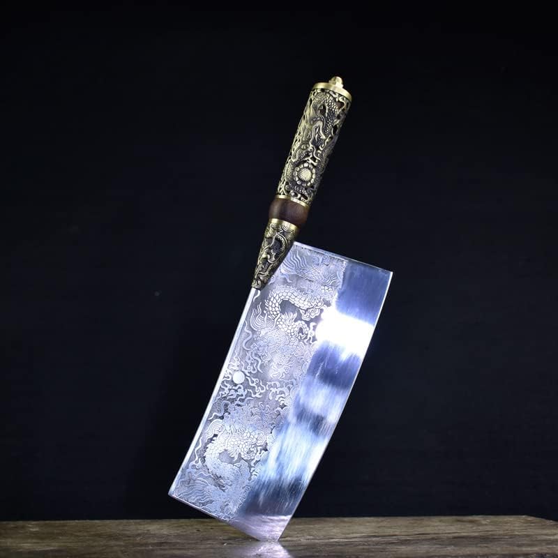 Miniatura 2 de Meat knife Cleaver, 8inch Hand Forged Meat Cleaver Sharp Blade Kitchen Knife China Longquan Kitchen Knife Kitchen Slicing Knife Cooking Tools (Size