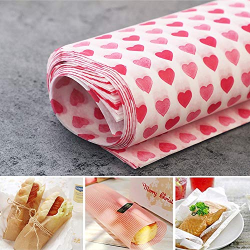 image for Autoor Wax Paper Resistant Waterproof Greaseproof Dry Hamburger Paper 