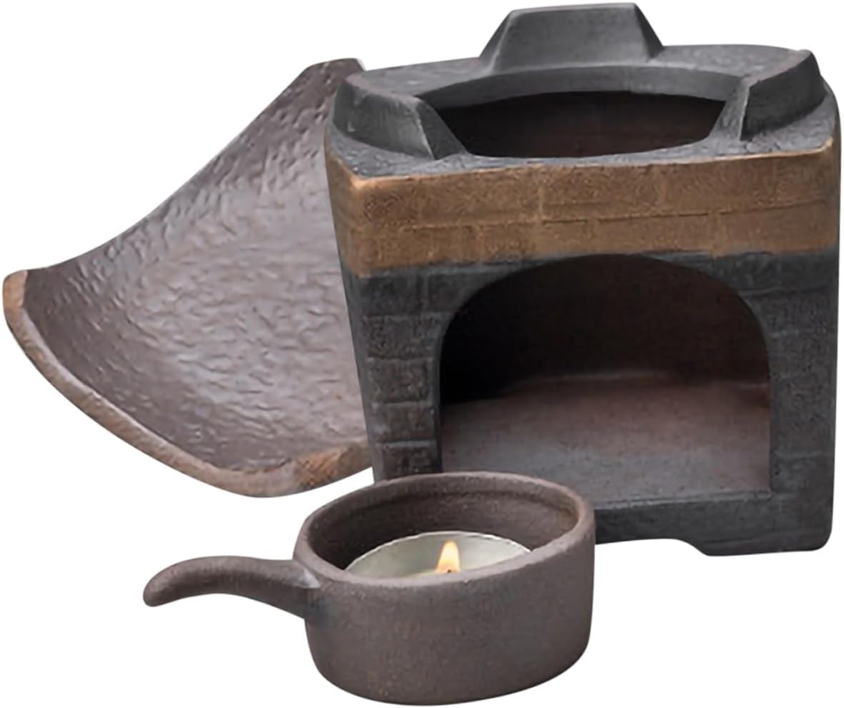 Tea Warmer Ceramic Teapot Heater Home Ceramic Tea Warmer Retro Teapot Warmer Tea Heating Stove Table Decoration Practical Home Item