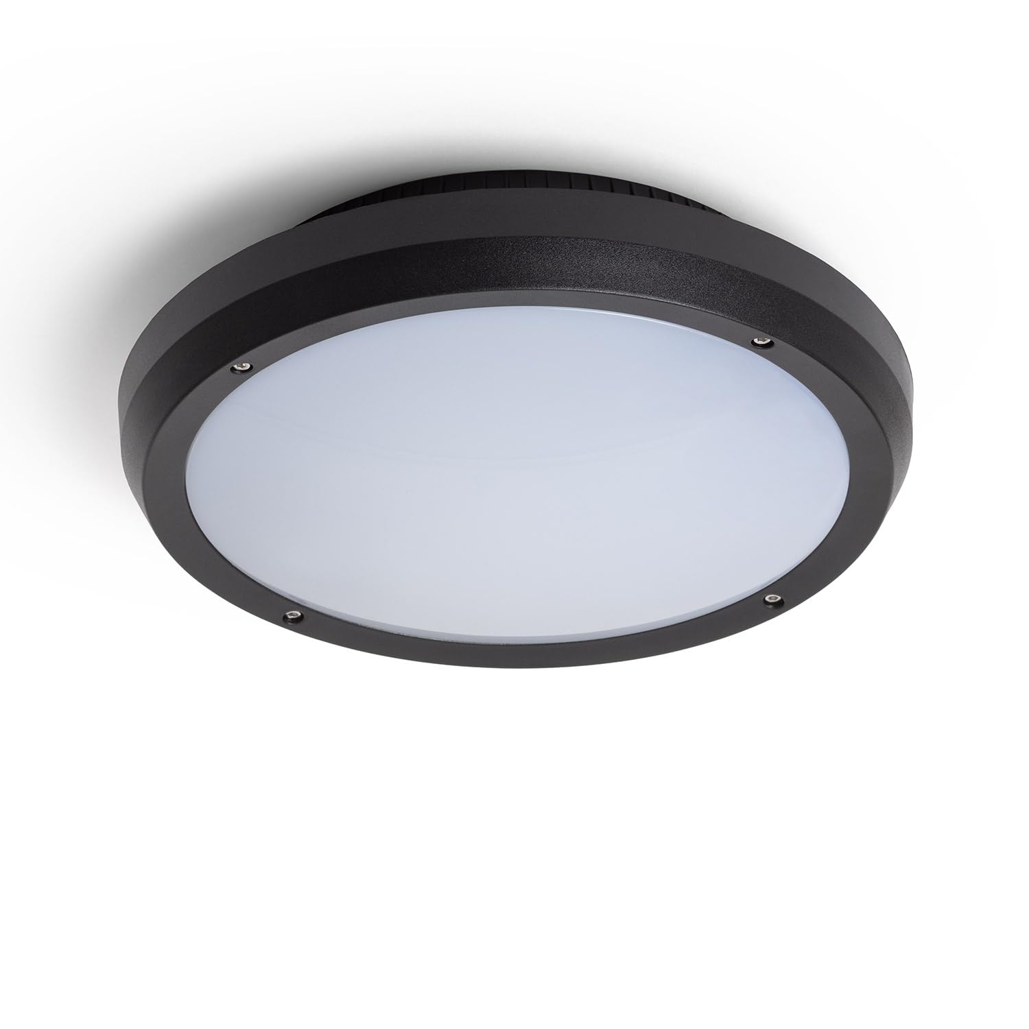 LEDKIA LIGHTING Plafonnier Extérieur Rond Curio IP65 Noir Noir E27