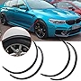 Xotic Tech Carbon Fiber Style Car Wheel Eyebrow Arch Trim Lips Strip Fender Flare Protector Universal