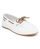 Women's Casual Boat Shoes, Moc-Toe Loafers with Cushioned Insole, Deck Fashion Sneaker
