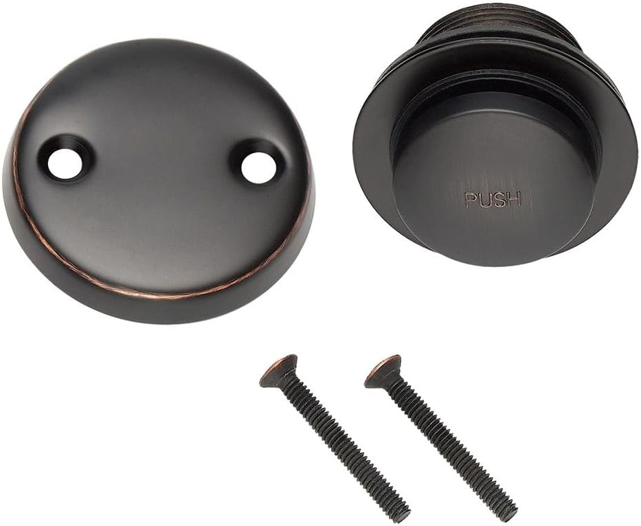 Bath Drain Stopper - Toe Tap - Oil Rubbed Bronze Finish