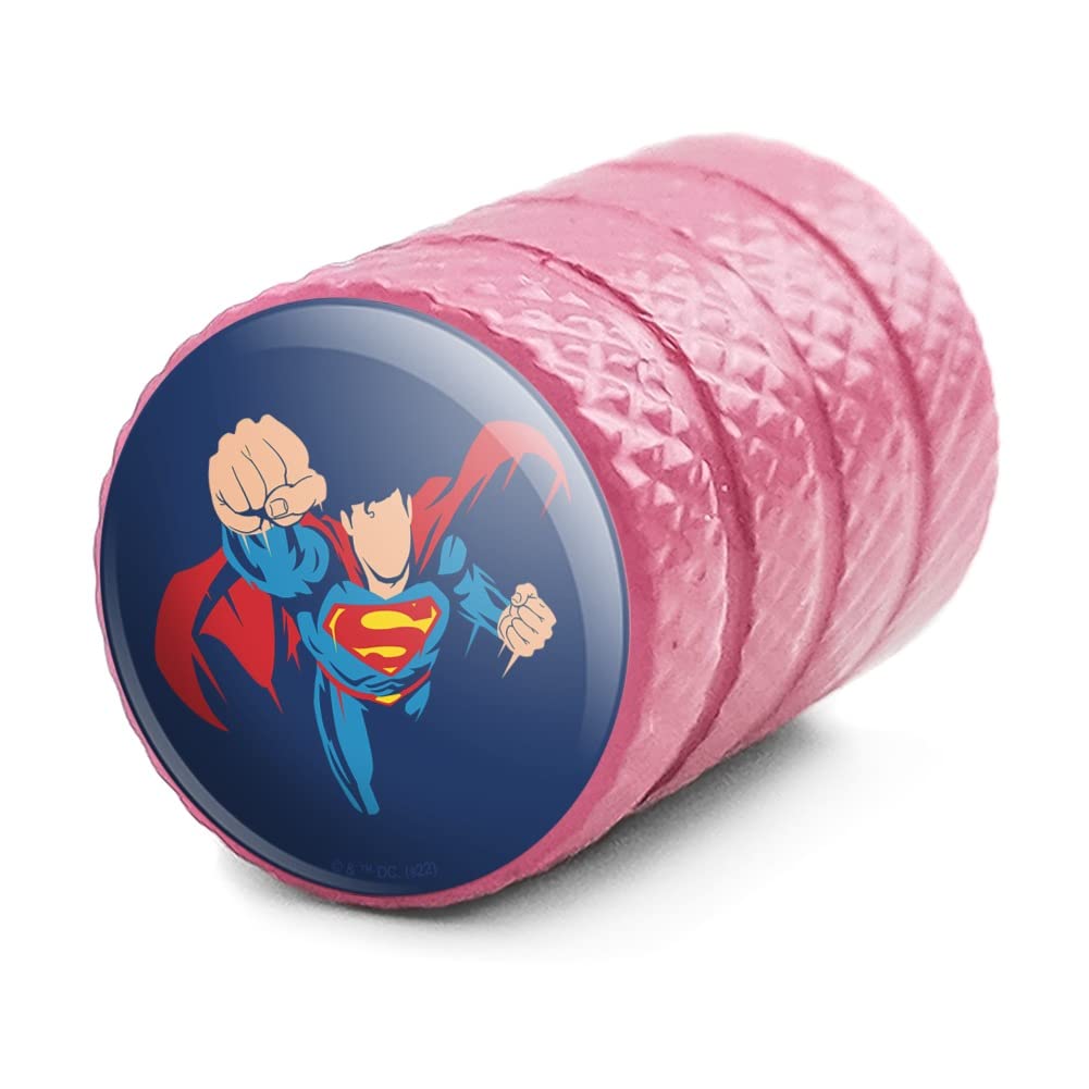GRAPHICS & MORE Superman Up Up and Away Motorcycle Bicycle Bike Tire Rim Wheel Aluminum Valve Stem Caps