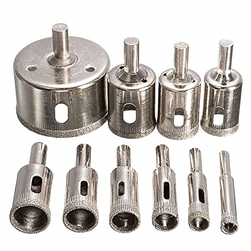 Juego de brocas para vidrio de 10 piezas 6mm-30mm miniatura 1