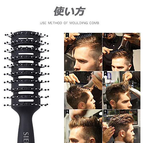 最安値 ヘアブラシくし ヘアコーム 櫛セット 濡れた髪を乾かすためのベントブラシ メンズ レディース 静電気防止 スケルトンブラシ ヘアケアブラシ スタイリング ブラシ スタイリング テールコーム C人気 ランキングの価格比較