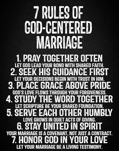7 Rules of God-Centered Marriage – Christian Marriage Quote Poster