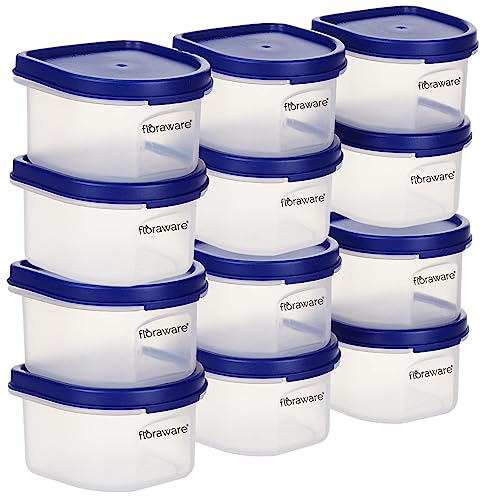 Floraware Food Safe Modular Plastic Storage Containers, Storage Jar With Lid, 250ml, BPA Free, Pack Of 2 For Rs. 89 @ 97% off