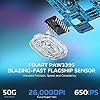 ATTACK SHARK X3 Lightweight Wireless Gaming Mouse, 49g Tri-Mode Bluetooth/2.4G/USB-C Wired Mouse, PAW3395 26K DPI Sensor, 200h Battery Life, Programmable Buttons, Griptape for PC/Laptop/Mac
