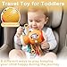 5 in 1 Montessori Busy Board Sensory Toy for Toddlers 1-3, Pull String Fidget Baby Toys 6-12 Months, Infant Carseat Plane Travel Activity, Educational Learning Birthday Gift for 1 2 Year Old Boy Girl