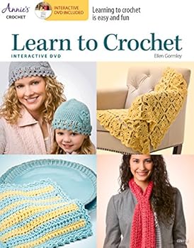 Paperback Learn to Crochet with Interactive Class DVD Book