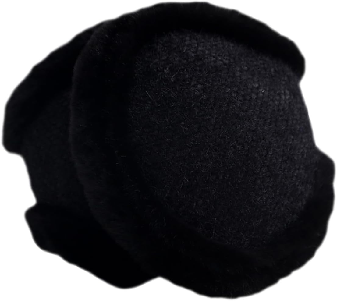 TOYANDONA Windproof Plush Ear Warmer Earmuffs for Men and Women Foldable Winter Ear Covers with Soft Chenille Material for Cold Weather Outdoor Use