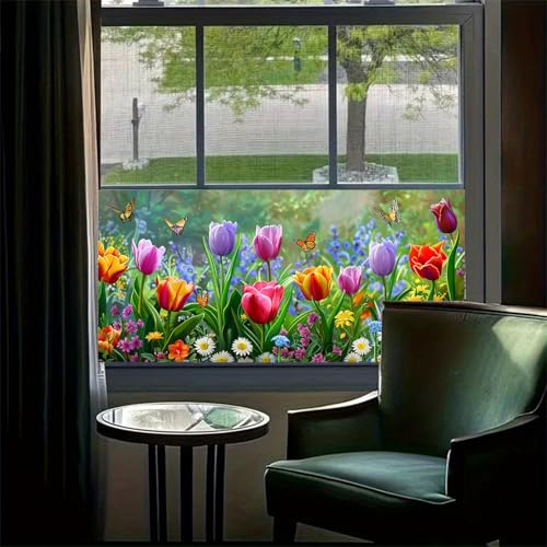 Película para ventana decorativa HOMETITUTE 39.3x17.7 pulgadas miniatura 2