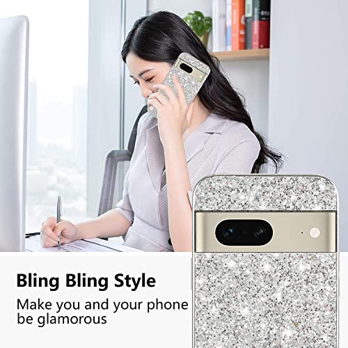 Coque silicone Google Pixel 8a rigide PC de protection mince argent - 2
