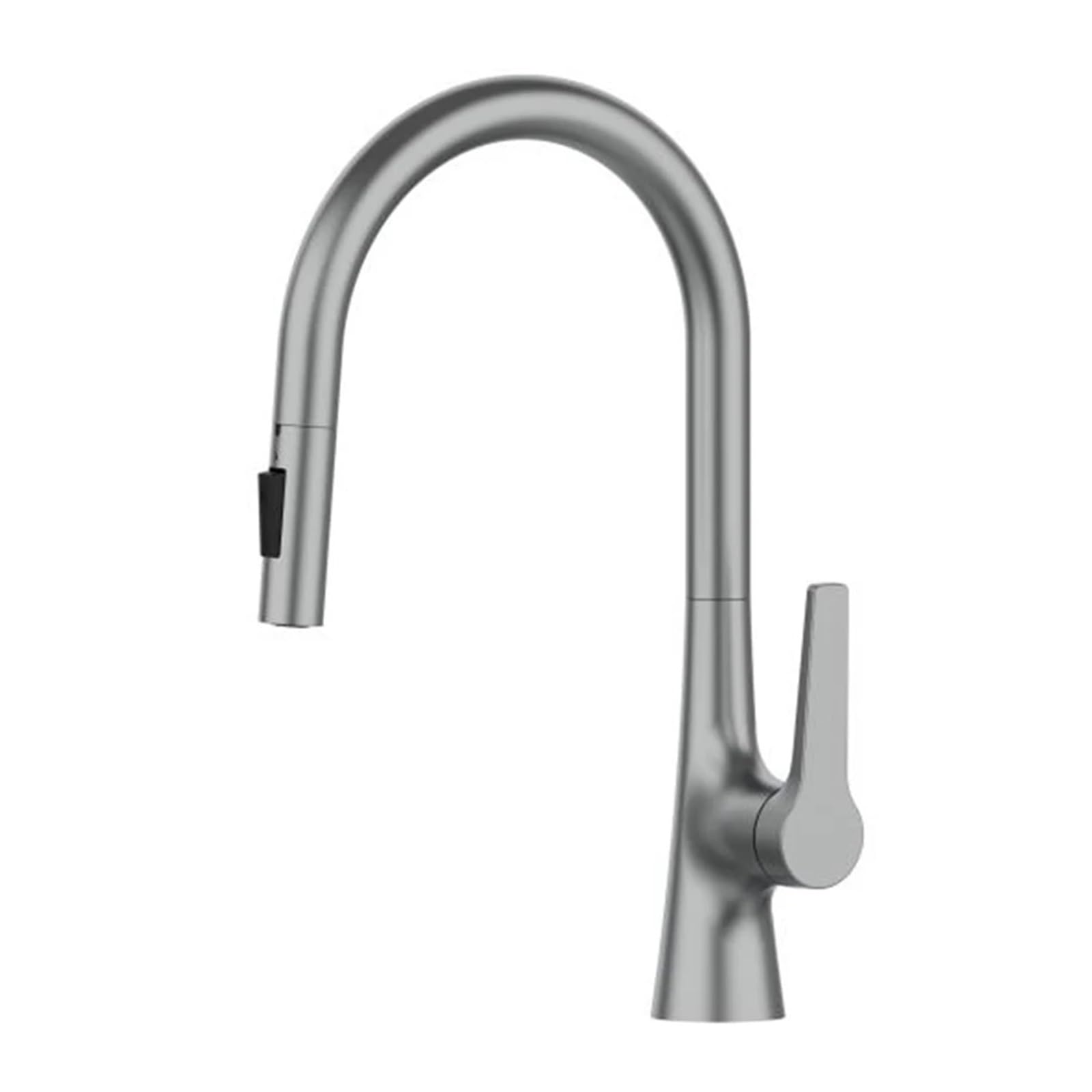 Robinet de cuisine en laiton noir mat au design épuré chic