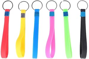 NUOBESTY 6Pcs Rubber Keychains