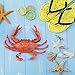 AUEAR, Plastic Crab for Decor Artificial Sea Life Creatures, Simulated Animal Home Party Creative Gift (Red, 2-Pack)