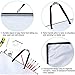 DPEI XUAN Art Portfolio Bag Poster Storage Bag, with Zipper and Handle Posters Organizer Transparent White Bag for Large Posters, Poster Board, Painting, Bulletin Boards 19 x 25 inch