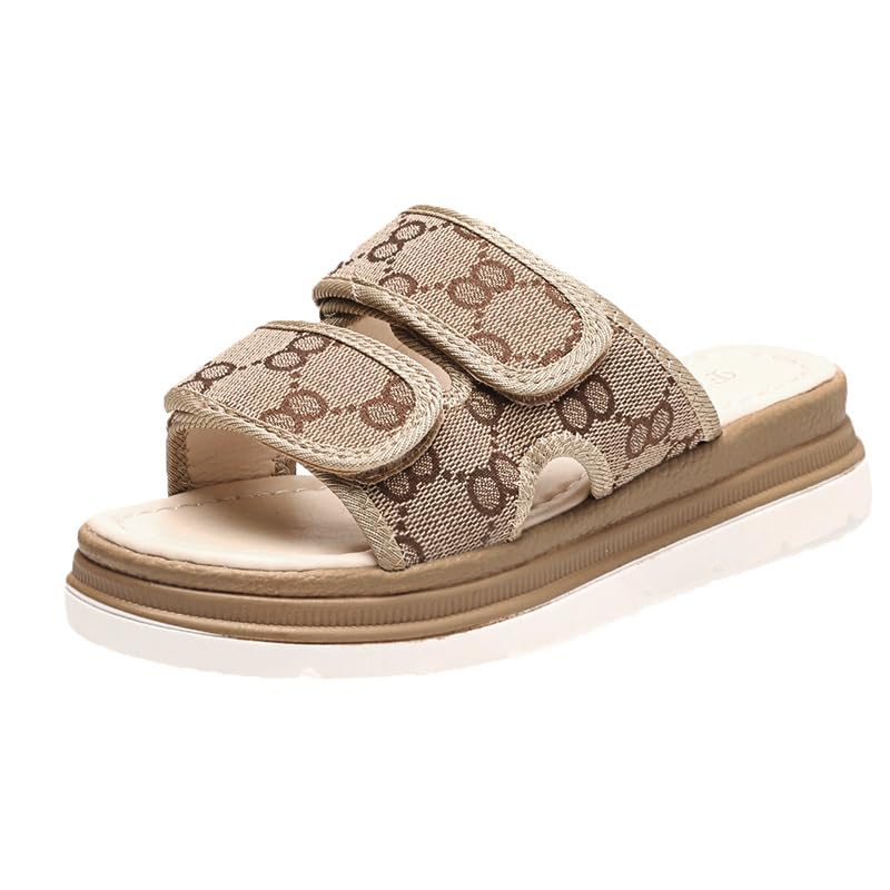 Slippers women's 2022 summer new Korean version thick-bottomed letter-fitting ins sports and leisure beach cool slippers women