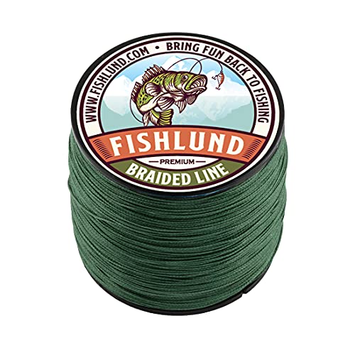 Línea de Pesca Trenzada FISHLUND, Trenza de línea de Pesca Resistente al Color destacada, Fuerte, Suave, Redonda, Sensible, línea Trenzada de Libra de Prueba