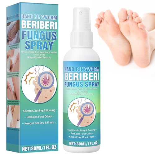 Aarovibe 30ml Athletes Foot Spray Fast-Acting Athletes Foot Treatment Spray Antifungal Remedy for Itching Redness & Cracking