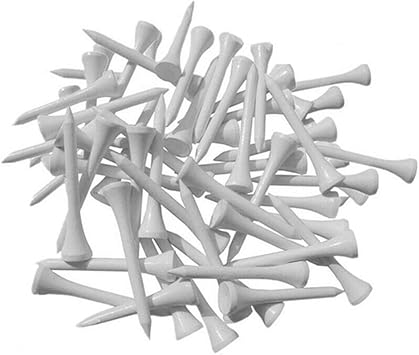 Review 50pcs Wooden Precision Golf Tees, Professional Golf Tees Durable Bamboo Tees, Bamboo Golf Tee for Golf Training, Golf Holder Training Aid