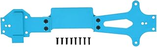 VGEBY RC Second Floor Board, Aluminum Alloy Radio Tray Second Floor Board Spare Parts Fit for WLtoys 144001 1/14 RC Car(Blue ) Wltoys 144001 Parts
