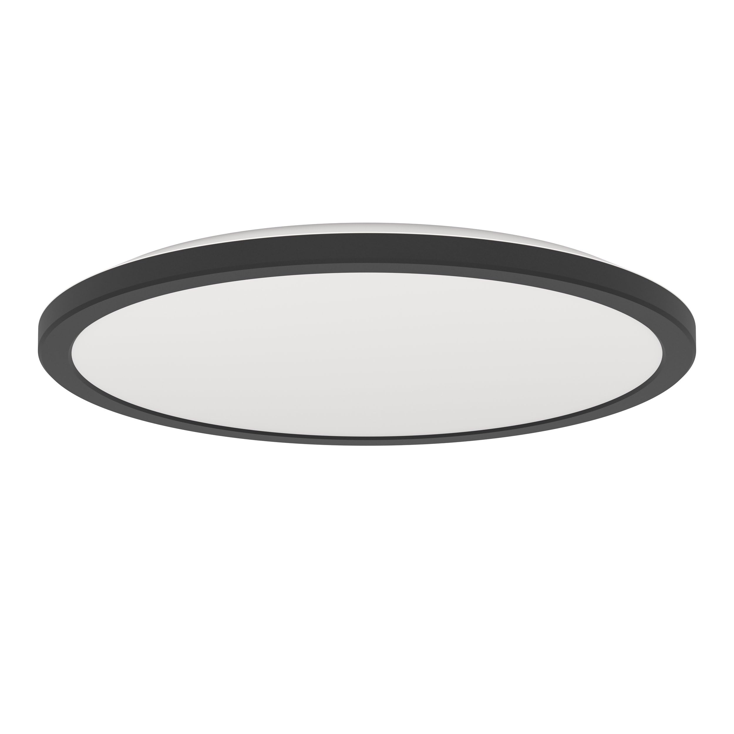 Eglo Black Connect.z Smart Home Led Bathroom Ceiling Light Rovito-Z, Zigbee, App And Alexa Voice Control, Warm White-Cold White, Rgb, Dimmable Ceiling Lamp, Ip44, Ø 39 Cm