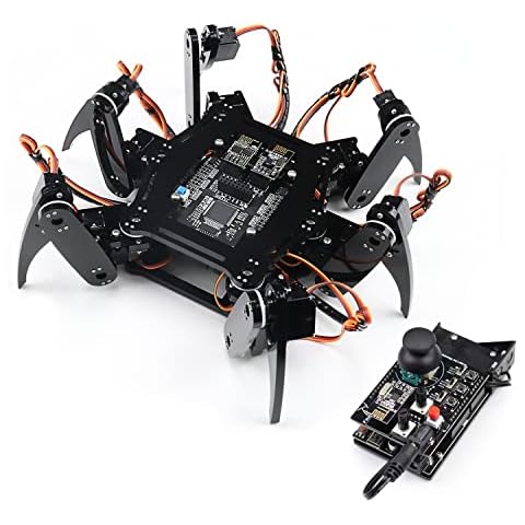 FREENOVE Hexapod Robot Kit with Remote (Compatible with Arduino IDE), App Remote Control, Walking Crawling Twisting Servo STEM Project Cover
