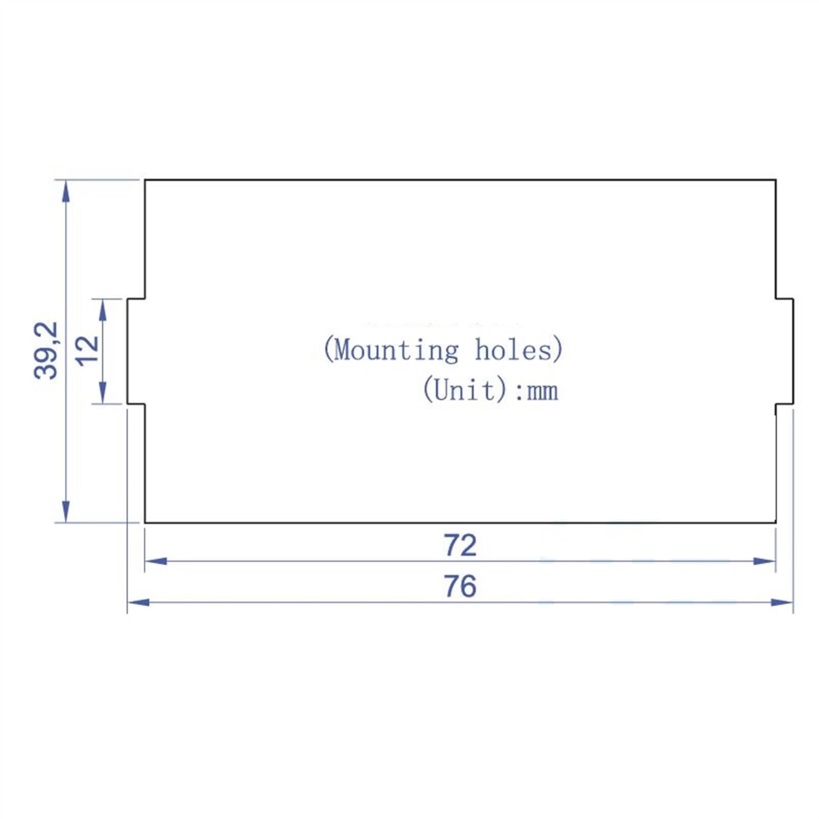 Woltomierz DC 200 V Miernik napięcia Woltomierz DC Woltomierz cyfrowy Tester panelu Zasilanie DC5V 12V 24V Test ujemny Napięcie ujemne (kolor: czerwony, rozmiar: zasilanie DC24V)