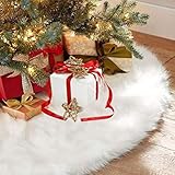 Temiry クリスマスツリースカート ツリー 足隠し クリスマス飾り 円形 可愛いツリースカート豪華 ベースカバー オーナメント クリスマスツリー 足元隠し スノーフレーク 屋内屋外飾り クリスマスパーティー オーナメント 雰囲気 クリスマス用品（78cm）