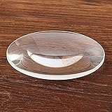 Lupas 1 Lente biconvexa de 110mm K9, Lente de Aumento de Vidrio Blanco óptico, proyector de fabricación Propia, Accesorios para experimentos de la Industria física