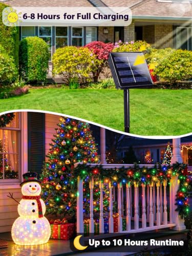 EXF 4-Pack 152' Solar Christmas String Lights - 19.99 w/ Code + 50% Off Code G7LDRJEO - image 3