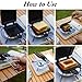 Mumusuki Double Sided Camping Foldable Maker Nonstick Coating Hot Toaster, Rustproof with Foldable Handle for Outdoor Use, Mumusukifsrunp6hvb