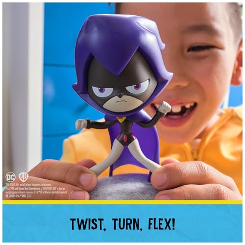 Image of DC Comics Teen Titans Go! Twisty Titans, Raven, Flexible Action Figure, Kids Toys for Boys and Girls 4 and Up