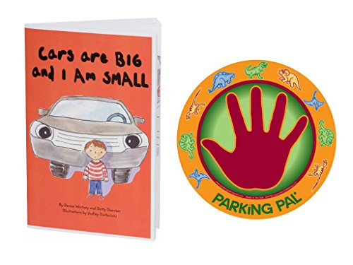 Magnet + Children's Safety Book Combo – Toddler Parking Lot Safety Set – Teaches Kids to Wait Safely by the Car – Made in USA – Great for Autism, Preschool &amp; Daycare – Dinosaur