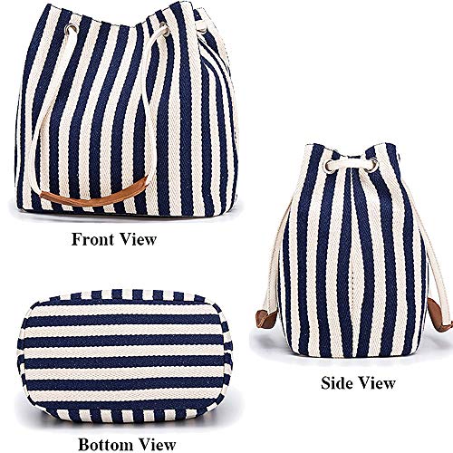 Image of Bydenwely Women's Canvas Tote Bags Small Medium Shoulder Bag Daily Working Handbag for Holiday Travel Pool