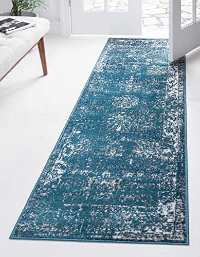 Unique Loom 3134042 Área Alfombra, 2 X 6, Azul Unique Loom 3134042 Área Alfombra, 2 X 6, Azul